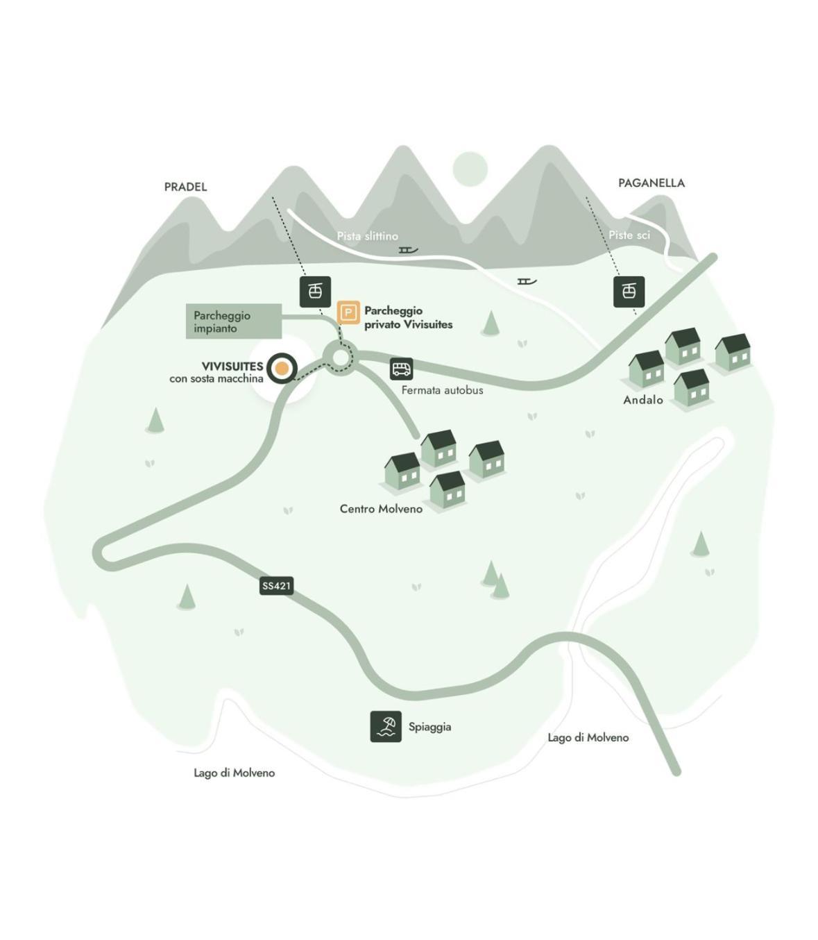 Vivi Suites & Spa - Boutique Guest House Molveno Esterno foto